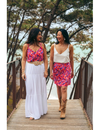 Tissu popeline de viscose Bloom - My Dress Made