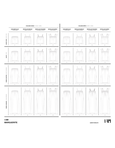 Patron de haut et robes Marguerite - I am patterns