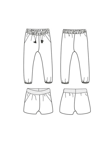 Patron de pantalon et short Dakar - Ikatee