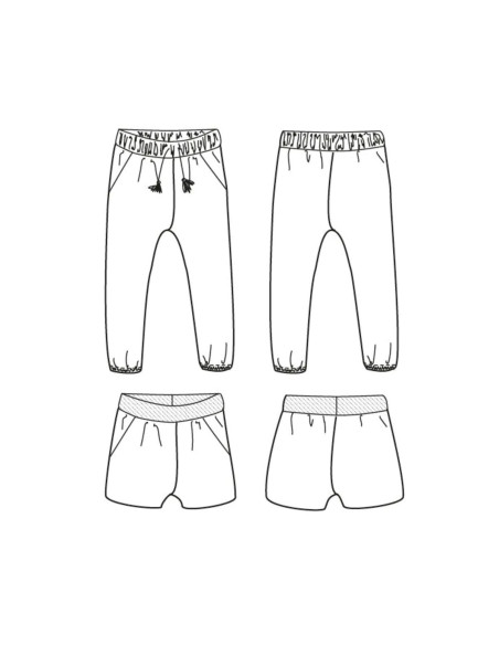 Patron de pantalon et short Dakar - Ikatee