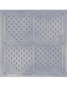 Gabarit pour sashiko Restyle - Coeurs 2
