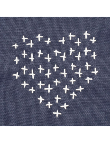 Gabarit pour sashiko Restyle - Coeurs