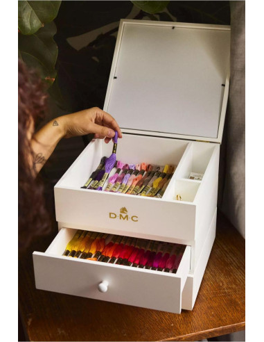 Coffret de rangement modulable 2 tiroirs DMC