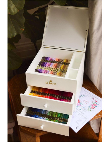Coffret de rangement modulable 2 tiroirs DMC