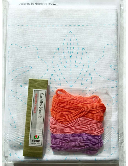 Kit sashiko Hawaii Hibiscus