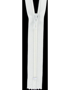 Fermeture éclair nylon - Blanc