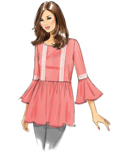 Patron de hauts - Butterick 6486 2