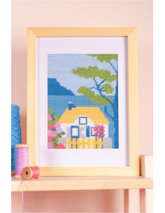 Canevas Pénélope motif la chaumière