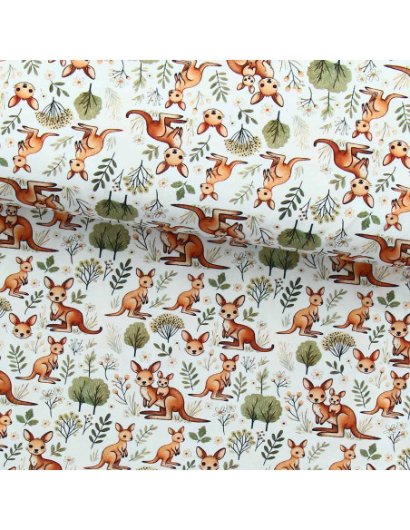 Tissu jersey fantaisie - Kangourou