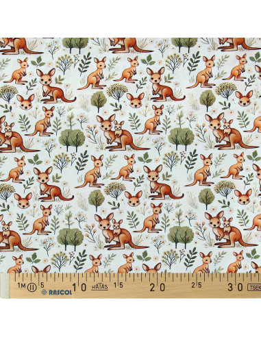 Tissu jersey fantaisie - Kangourou