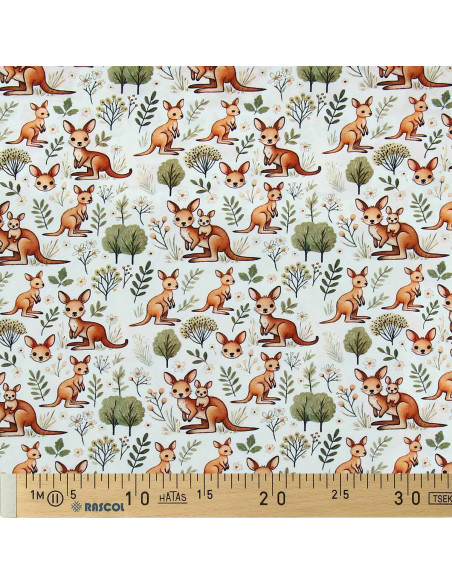 Tissu jersey fantaisie - Kangourou