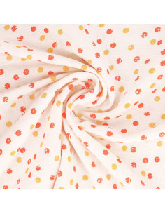 Tissu double gaze de coton - Confetti