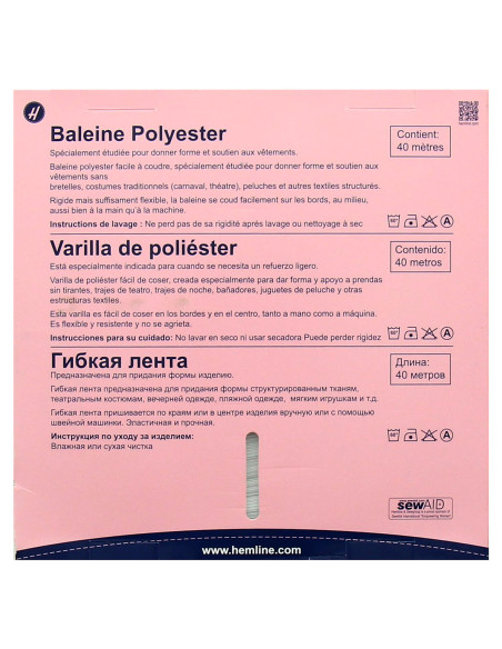 Baleine rigilène - Blanc