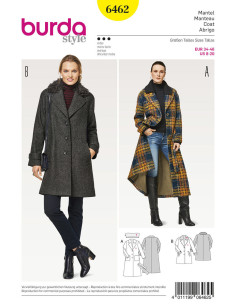 Patron de manteau - Burda 6462