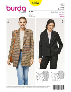 Patron de veste - Burda 6463