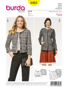 Patron de veste - Burda 6465