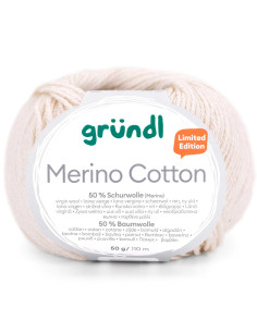 Laine à tricoter Merino Cotton Gründl 2