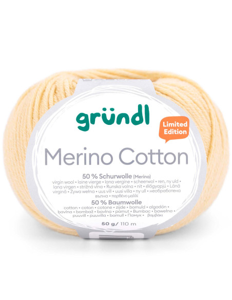 Laine à tricoter Merino Cotton Gründl