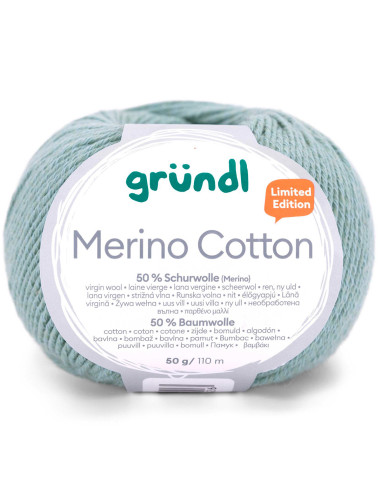 Laine à tricoter Merino Cotton Gründl