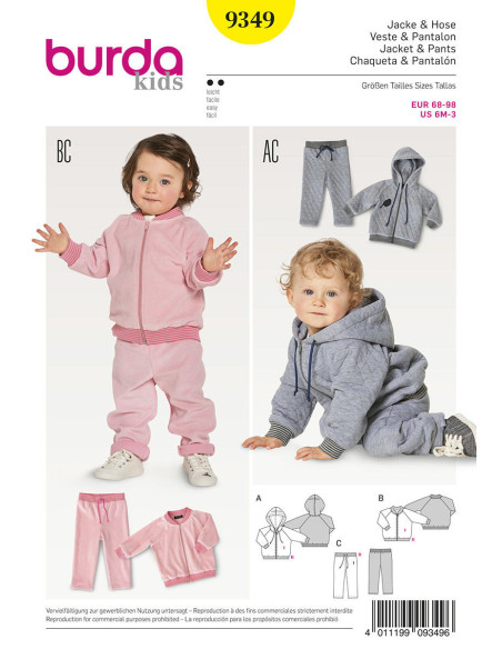 Patron de veste - Burda 9349