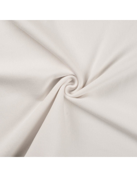 Tissu jersey bord côte - Blanc