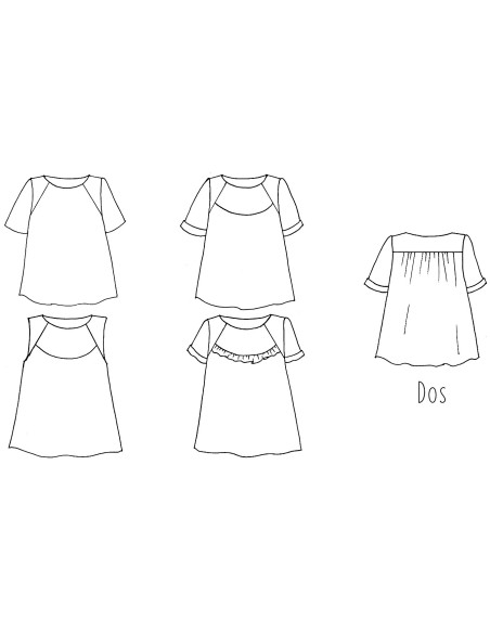 Patron de top Lunne - Anna Rose patterns