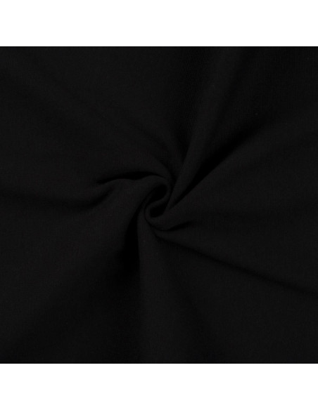 Tissu jersey bord côte - Noir