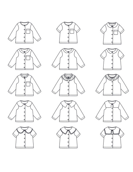 Patron de blouse mixte Rio - Ikatee