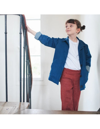 Patron de parka, manteau et veste mixte Sam Kids - Ikatee