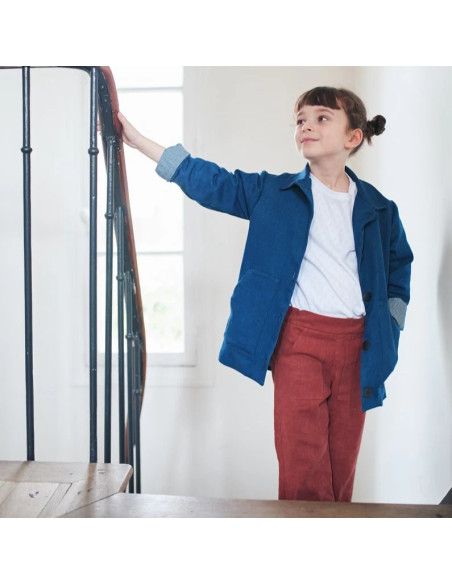 Patron de parka, manteau et veste mixte Sam Kids - Ikatee