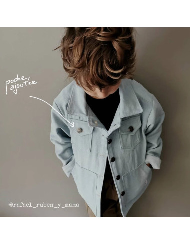 Patron de parka, manteau et veste mixte Sam Kids - Ikatee