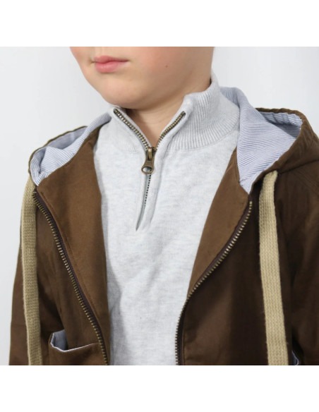 Patron de parka, manteau et veste mixte Sam Kids - Ikatee