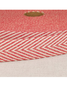 Sangle chinée chevrons - Rouge