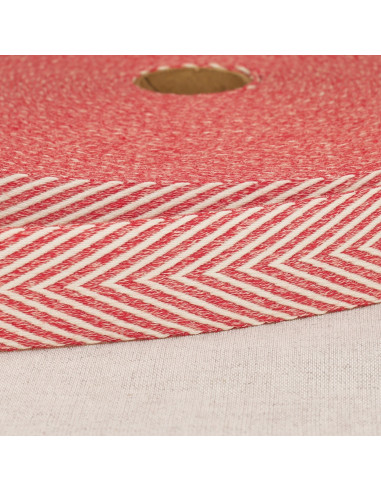 Sangle chinée chevrons - Rouge
