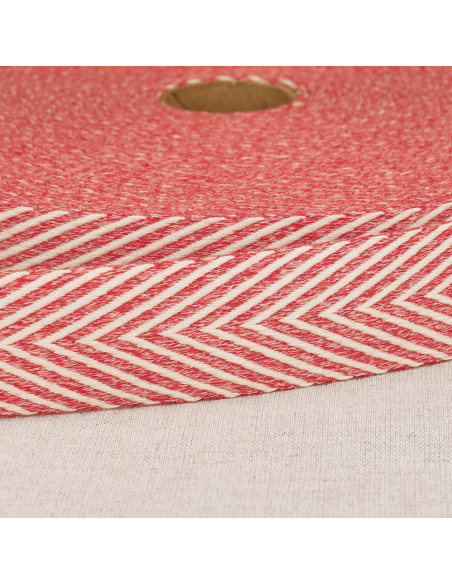 Sangle chinée chevrons - Rouge
