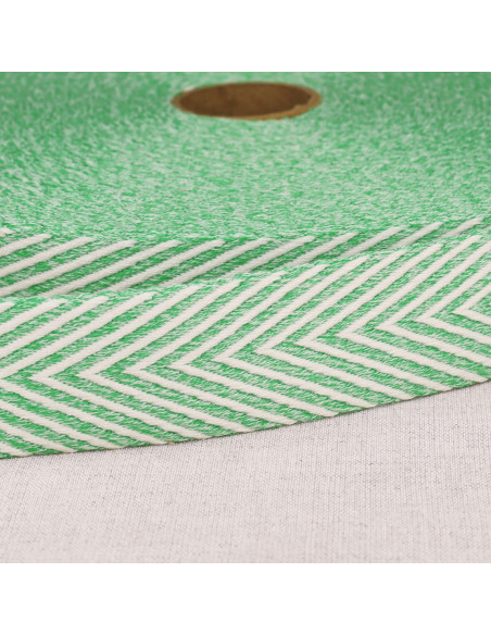 Sangle chinée chevrons - Vert clair