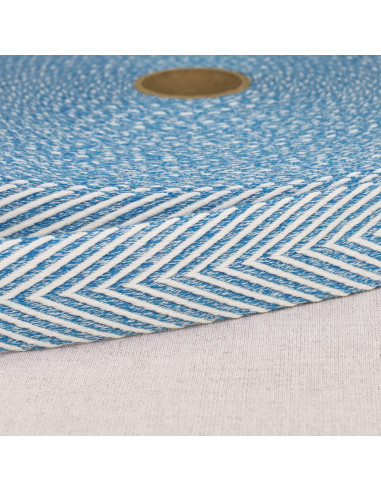 Sangle chinée chevrons - Bleu