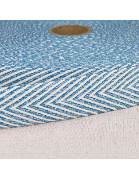 Sangle chinée chevrons - Bleu