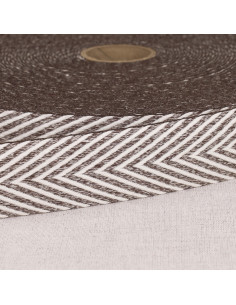 Sangle chinée chevrons - Marron