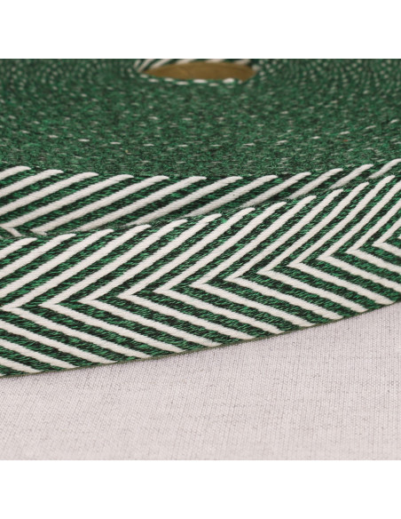 Sangle chinée chevrons - Vert