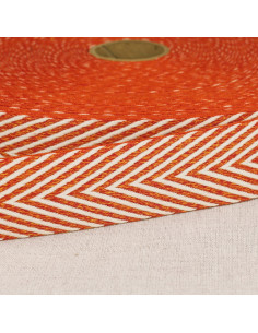 Sangle chinée chevrons - Orange