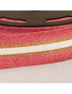 Sangle frangette lurex - Rouge