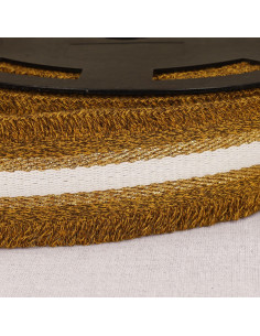 Sangle frangette lurex - Ocre