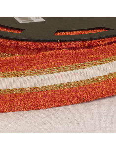 Sangle frangette lurex - Orange