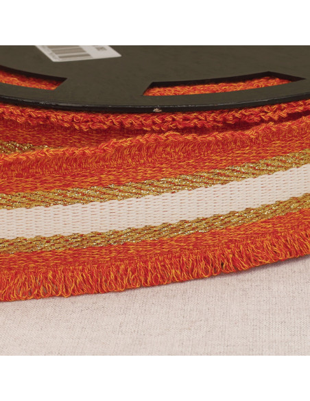 Sangle frangette lurex - Orange