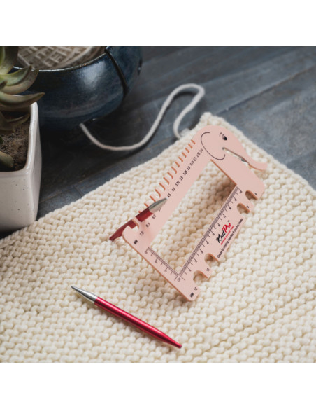 Jauge tricot multifonctions rose KnitPro
