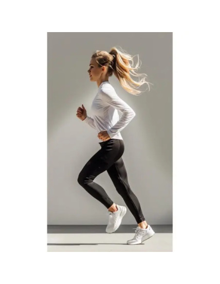 Tissu lycra de sport - Noir
