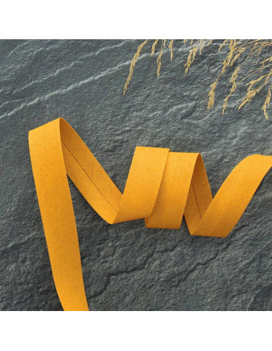 Biais tout textile polycoton - Moutarde