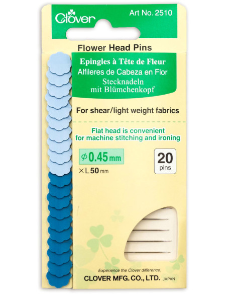 Épingles à tête fine en forme de fleur Clover