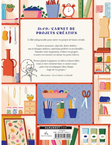 Livre mon carnet de projets créatifs